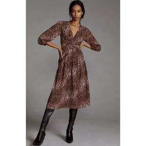 Anthropologie Cut-Out Midi Dress - New Size Small